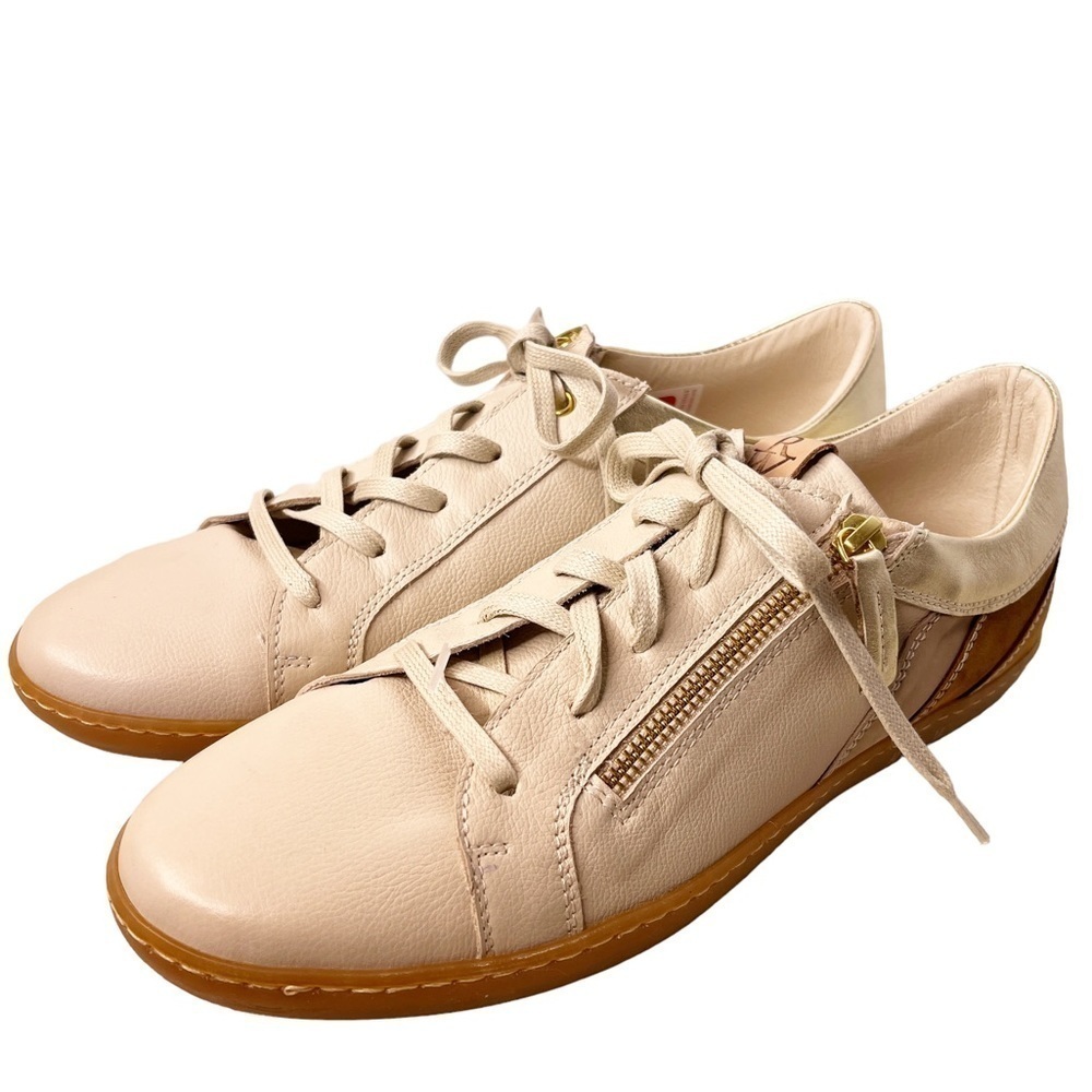RON WHITE NEW in BOX Opal Sneaker in Calf and Cashmere Suede Cognac Size US 11 - Picture 10 of 15